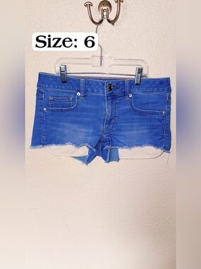 American Eagle Outfitters Bright Blue Denim Cutoff Shorts